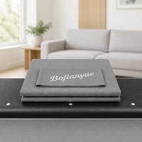 Kit de feutre de billard gris neutre, bandes prédécoupées, bord droit, pour table de billard à rail noir mat