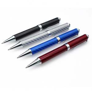 Papelería de Lujo Directo de Fábrica, Bolígrafo Escolar de Material ABS, Personalizado con Impresión, Fibra de Carbono Negra, Personalizado para Empresas y Escuelas - Product Image 3