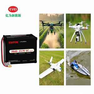 Batterie de drone LiFePO4 23,7 V 6S 28000 mAh, sûre et stable avec BMS intelligent pour pulvérisation FPV, longue durée de vol - Product Image 1