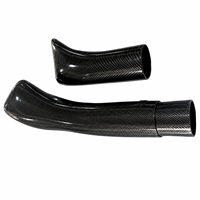 Snorkel d'admission d'air en carbone pour Toyota Hiace 2019-2024, accessoires extérieurs pour fourgonnette, pièces extérieures tout-terrain, aspect carbone