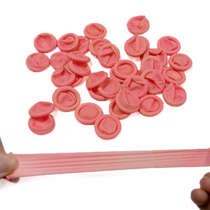 Allesd Antislip Roze Wegwerp Comfortabele Vingertop Getextureerde Matte Chloreringsvingerbedjes - Product Image 6