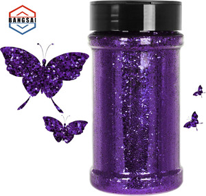 Paillettes Chunky en vrac 200g avec couvercle double distributeur, paillettes métalliques haute brillance pour maquillage de festival, scrapbooking, livraison gratuite - Product Image 1
