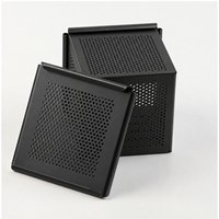 Moules à pain perforés Pullman avec couvercle, en aluminium antiadhésif noir, moule à pain carré, moule à pain de mie, 1,2 mm, pour boulangerie et cuisine domestique
