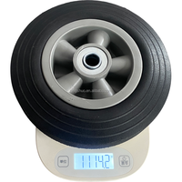 Fabricant anti-crevaison petit 8 "8*2 avec jante en métal pour Dolly Mover Garden Trailer Farm Cart Solid Rubber Powder Wheels
