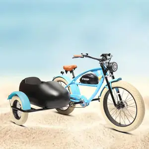 TXED Unique Design 48v 250w Battery E Beach Cruiser Bicycle Electric Bike 26Inch Fat Tire Electric Chopper Bike