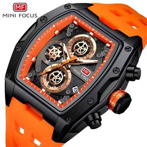 Relojes MINI FOCUS para hombre, cronógrafo de marca superior, reloj de cuarzo de lujo resistente al agua para hombre, relojes de pulsera luminosos con correa de silicona 0473G - Product Image 5