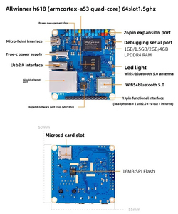 <span class=keywords><strong>Orange</strong></span> Pi Zero3 1G/2G/<span class=keywords><strong>4G</strong></span> RAM Allwinner H618 64 bits WiFi5+BT 5.0 Gigabit LAN Android BGA Package Development Board Mini PC - Product Image 5