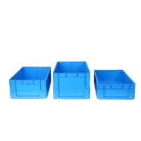 Grands conteneurs de stockage 150 litres, bac en plastique solide robuste avec couvercle intégré, bac empilable recyclable pour la logistique