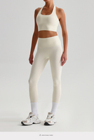 Ensemble de yoga assorti en polyamide ultra-doux pour l'été, soutien-gorge push-up, legging d'entraînement, ensemble de fitness bordeaux pour femmes