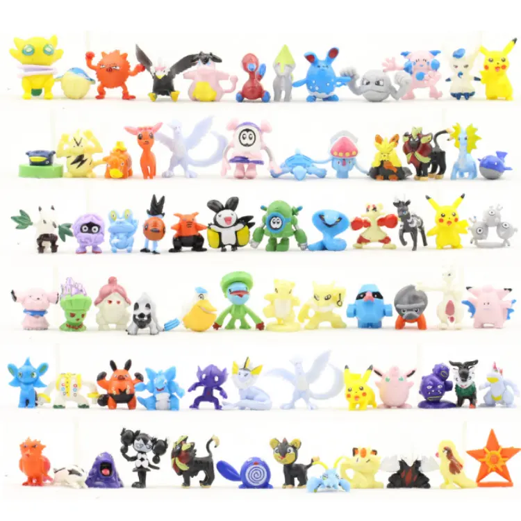 Hot Selling Good Quality 2-3cm Mini Child Toy Action Figure Poke mon Go For Kids