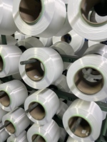Fil à coudre 100% polyester, filé à cœur, POY 150D/48F, haute ténacité, certifié OEKO-TEX100, pour le tissage, le tricotage et la couture