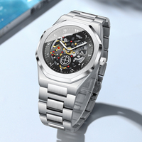 Montre LIGE LG89289 pour homme, cadran arabe 42 mm, analogique, quartz, étanche, lumineuse, design élégant, montre de ville, cadeau pour homme