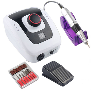 Set di penne per Manicure elettrico professionale Set di micromotori potenti Mini punte per unghie chiodi per trapano Manicure 35000 elettrico - Product Image 1