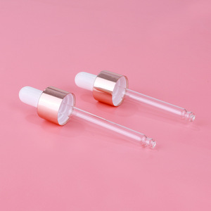 Commercio all'ingrosso rotondo oro rosa bottiglia contagocce di vetro per la cura dei capelli Oils-5ml essenziale 15ml 30ml 50ml 100ml dimensioni tappo a vite di tenuta - Product Image 5