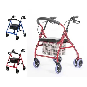 Rollatador de auxiliares para caminhada, novo design portátil, confortável, para adultos mais velhos