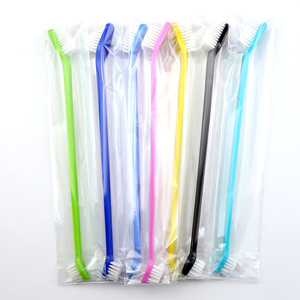LOGO personnalisable Brosse à dents pour chien à double tête Plastique Pet Oral Care Cleaning - Product Image 2