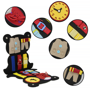 Tableau d'activités Montessori en feutre personnalisable pour bébés et tout-petits, jouet éducatif pour garçons - Product Image 3