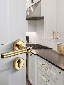WEKIS Antique Gold Stainless Steel Drawer Pulls Cabinet Hardware Wardrobe <b>Door</b> Handle European Kitchen Hardware Brushed Gold - Product Image 3