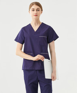 Conjunto <span class=keywords><strong>de</strong></span> Uniforme Médico Elástico <span class=keywords><strong>en</strong></span> 4 Direcciones, Sin Arrugas, <span class=keywords><strong>de</strong></span> Secado Rápido, Color Duradero, para Enfermeras y Cuidadores - Product Image 3