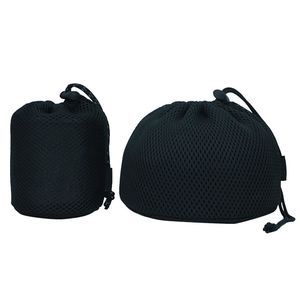 户外黑色拉绳聚酯网旅行用品袋炊具和野营锅储物袋 - Product Image 5