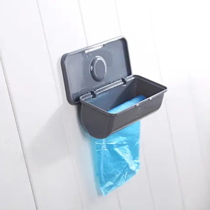 Plastic Storage Box Grocery Rubbish Bag Dispenser Hanging Garbage Rack Holder Wall Mount Trash Bag organizer for Kitchen