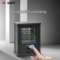 JB hochwertige schwarze Umlaufbahn Holz Schmucks cha tulle 6 9 12 Slots Uhr Wickler Lagerung automatische Schublade 3 in 1 Lager Patent Design