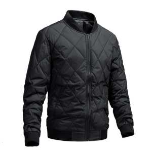 Chaqueta acolchada de diseño acolchado de diamante informal simple para hombre, abrigo de invierno clásico básico de alta calidad personalizado de fábrica <span class=keywords><strong>2023</strong></span> - Product Image 3