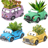 Pot de fleurs en ciment pour plantes succulentes, écologique, mignon, mini, avec trous de drainage, décoration intérieure, capacité 350 ml, sans finition, sans motif