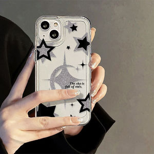 Glitter Moon Star Printing a prueba de golpes Space TPU Funda para teléfono móvil para <span class=keywords><strong>Iphone</strong></span> 8 X Xr Xs 11 12 <span class=keywords><strong>13</strong></span> 14 15 16 17 Pro Max - Product Image 2