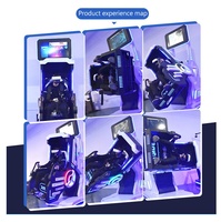 2 asientos 360 VR silla avión realidad Virtual consola de juegos Montaña Rusa simulador de vuelo 9D VR máquina de entretenimiento de cine dinámico
