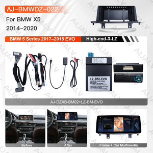 Aijia pour BMW X5 2014-2018 <span class=keywords><strong>Système</strong></span> audio de voiture Android avec écran tactile GPS 12,3 pouces LHD/RHD Noir mat Portable Intégré 2DIN - Product Image 2