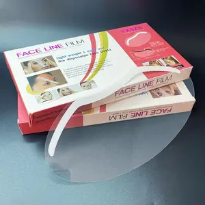 Película de línea facial adhesiva transparente, protector facial desechable, visera protectora para corte de pelo, 50 Uds., gran oferta - Product Image 6