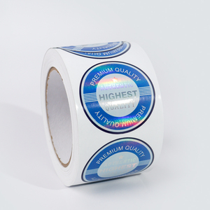 Наклейки на заказ, Фирменная бумага для печати, виниловая Клейкая Водонепроницаемая Упаковочная продукция, круглая наклейка, рулон этикеток - Product Image 2