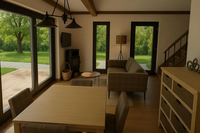 Nouvelle cabane en bois conçue La petite maison préfabriquée portable est une micro-résidence étanche et une maison mobile