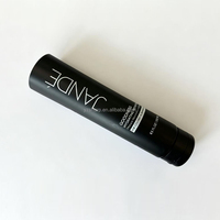 Tube d'emballage cosmétique avec boîte en papier noir personnalisée, tube souple en plastique pour soins de la peau OEM ODM