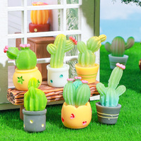 Décoration de paysage miniature en mousse de cactus artificielle, accessoires en résine DIY, artisanat, décorations de plantes succulentes miniatures