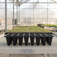 Pots hydroponiques carrés en plastique de qualité supérieure, plateau de semis pour pépinière, pot de propagation et de germination pour serre