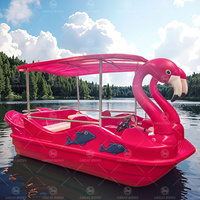 Pédalo Flamingo de Haute Qualité pour Parc Aquatique – Équipement de Jeu Aquatique en Plastique PE – Bateau de Loisirs