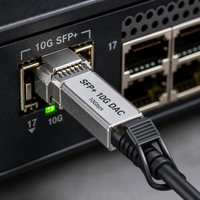 Câble DAC SFP+ 10G 1m 3m 5m 7m Câble en cuivre passif à connexion directe Construction coaxiale Twinax pour connexion serveur et switch