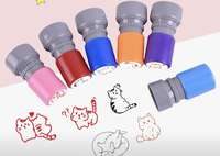 Tampon encreur personnalisé avec logo sur mesure, tampon auto-encreur mignon et coloré pour le bureau et les étudiants