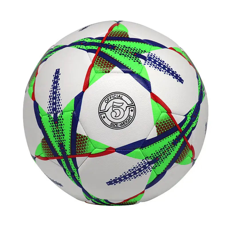थोक कस्टम फुटबॉल की गेंद फुटबॉल पीवीसी चमड़े आकार 5 फुटबॉल फुटबॉल की गेंद