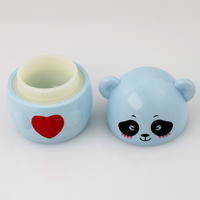 Otoño e invierno 5g crema facial para bebé botella vacía embalaje de plástico dibujos animados Panda diseño cuidado de la piel tarro paquete de prueba