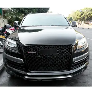Grill RSQ7 Style Front Grill For Audi Q7 SQ7 Honeycomb Grill Facelift Mesh Front Bumper Grille 2005-2015