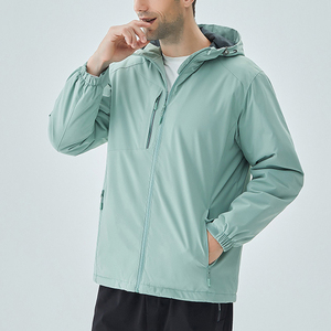 Chaqueta de lluvia con capucha Impermeable Hombres Correr Ciclismo Chaqueta al aire libre <span class=keywords><strong>Cortavientos</strong></span> Impermeable para bicicleta - Product Image 3