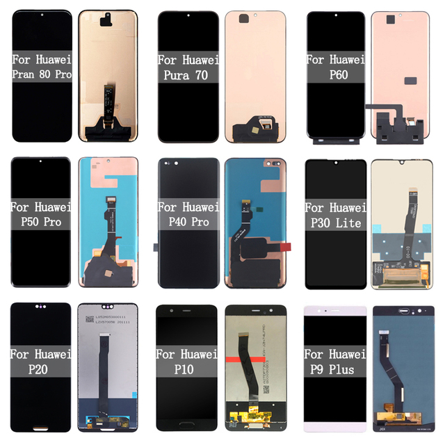 Mobile Phone Lcd for huawei Pura 80 70 ultra 5G Screen Replacement Original Oled P60 P50 P40 P30 P20 Pro P10 P9 P8 Plus Display