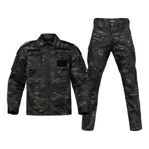 DF728 Desert Digital Camouflage Tactical Suit Men’s Long Sleeve Shirt and Cargo Pants <b>Hook</b> & Loop Panel Multi‑Pocket Field - Product Image 2