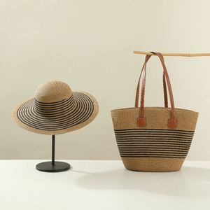 Wholesale Beach <b>Hat</b> for Women Bag Set for Ladies Summer Beach Sun <b>Hat</b> Fashion Tote Beach Shoulder Bag and <b>Straw</b> <b>Hats</b> - Product Image 4