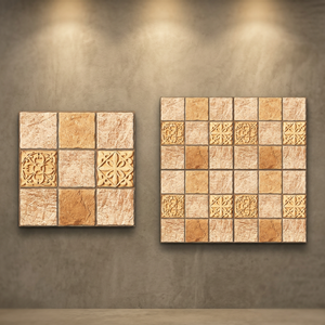 Dalles de parking en porcelaine numérique rustique effet pierre 16x16 pouces 12mm, robustes pour l'extérieur, jardin et balcon - Product Image 2