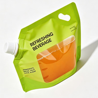 Offre Spéciale – Faible MOQ – Sachets Doypack Personnalisés Imprimés Grande Capacité avec Poignée, Bec Verseur et Fenêtre Transparente, Anti-fuite