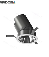 RS03009 LED, Gömme Parlama Önleyici Spot Işık, Kısılabilir Ayarlanabilir Açılı Duvar Yıkayıcı Lamba 7-20W, Görünmez Işık Tasarımı